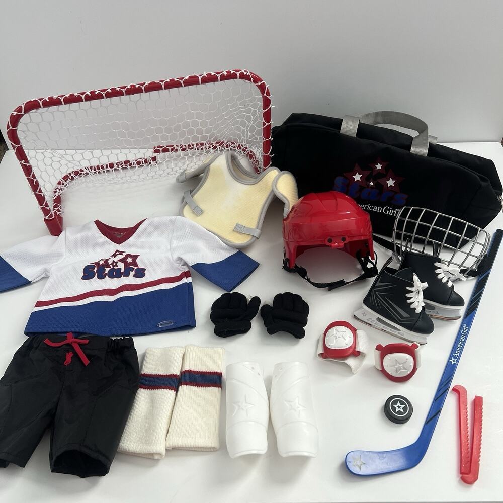 American Girl Doll 2021 Truly Me All Star Hockey Pretend Toy Set Accessories